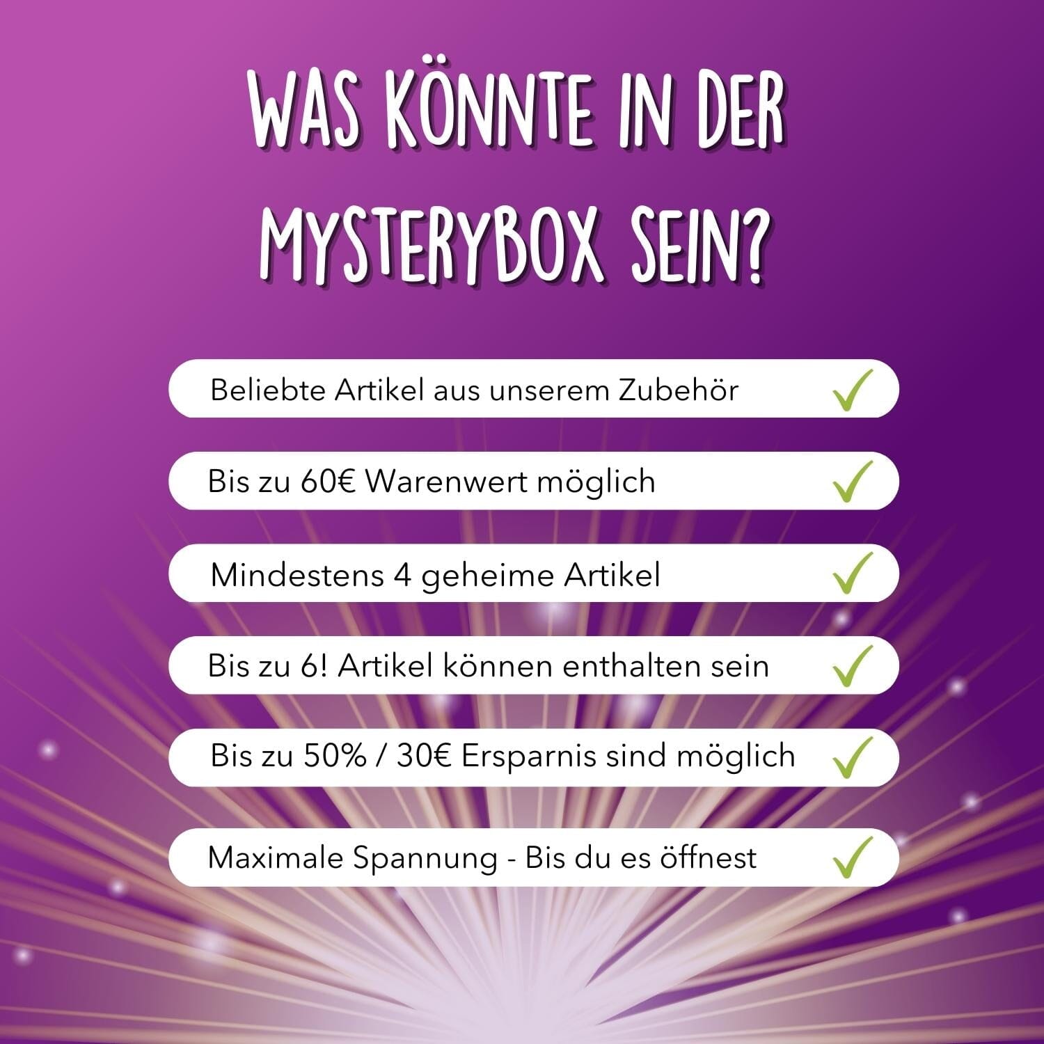 MysteryBox #1 - Zubehör & Mehr (4-6 Artikel)