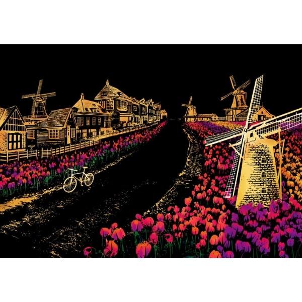 kratzbilder von Picmondoo mit hollands windmühlen
