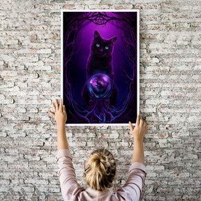 Diamond Painting Wandbild Magic Cat