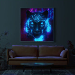 Diamond Painting Leuchtbild Special Wandgestaltung Black Panther