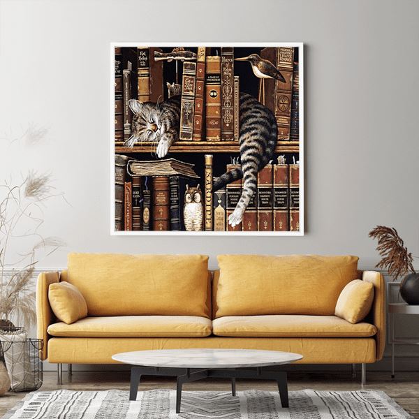 Diamond Painting Wandbild Chillout Cat