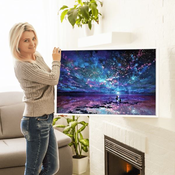 Diamond Painting Bild Ozean trifft Universum