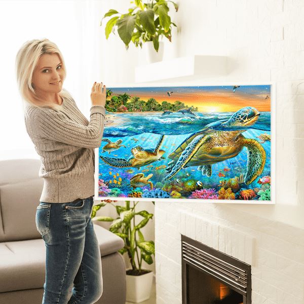 Diamond Painting Strass Special Bild XL Paradies der Schildkröten