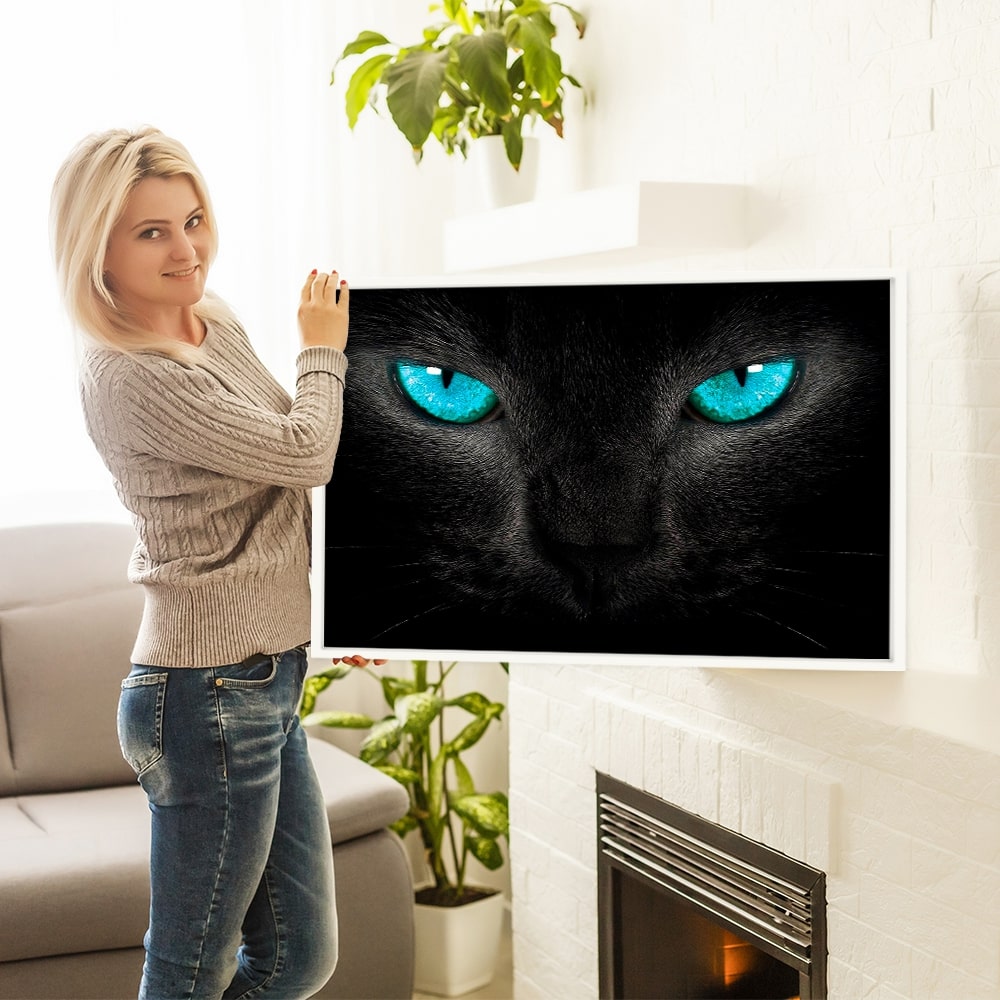 Diamond Painting Bild Katze "Deep Blue Eyes"