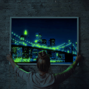 Diamond Painting Leuchtbild Special Wandbild New York "Dark Night"
