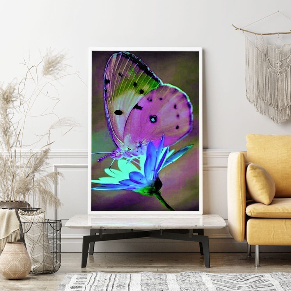 Diamond Painting - Schmetterling trifft Blume MINI