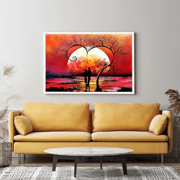 Diamond Painting Wandgestaltung Baum der Liebe 