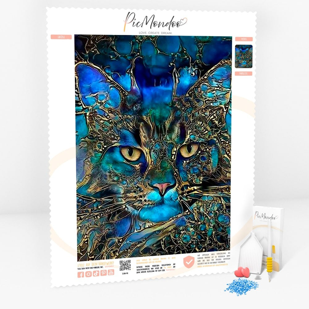 Diamond Painting - Majestätische Katze