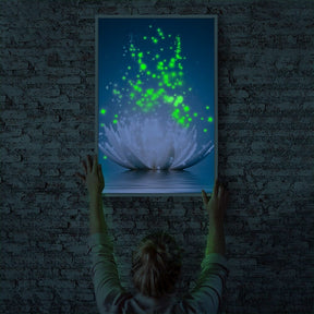 Diamond Painting Leuchtbild Special Wandbild Verzauberte Seerose