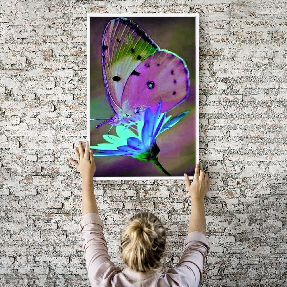 Diamond Painting - Schmetterling trifft Blume MINI