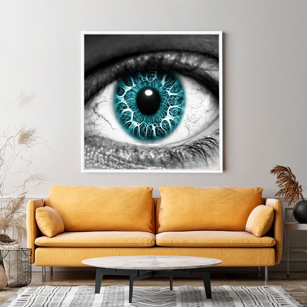 Diamond Painting Wandbild Blue Eye