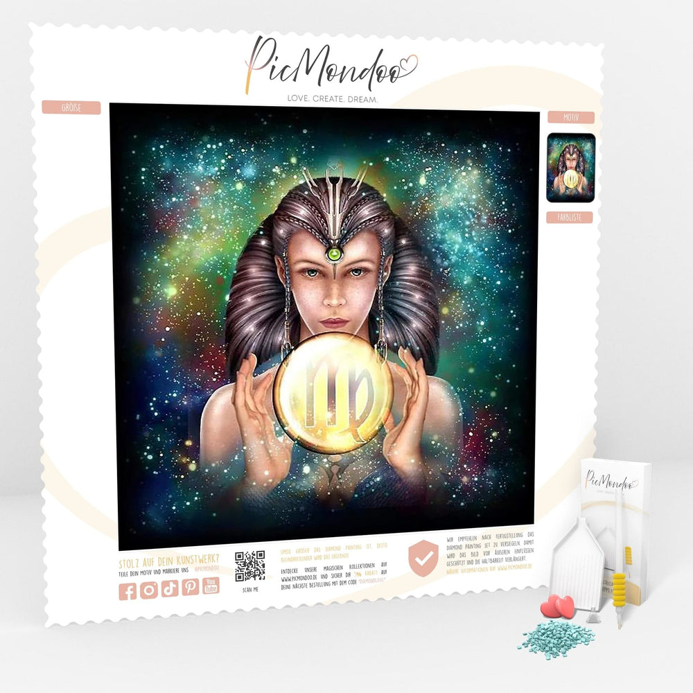 Diamond Painting - Sternzeichen "Jungfrau"