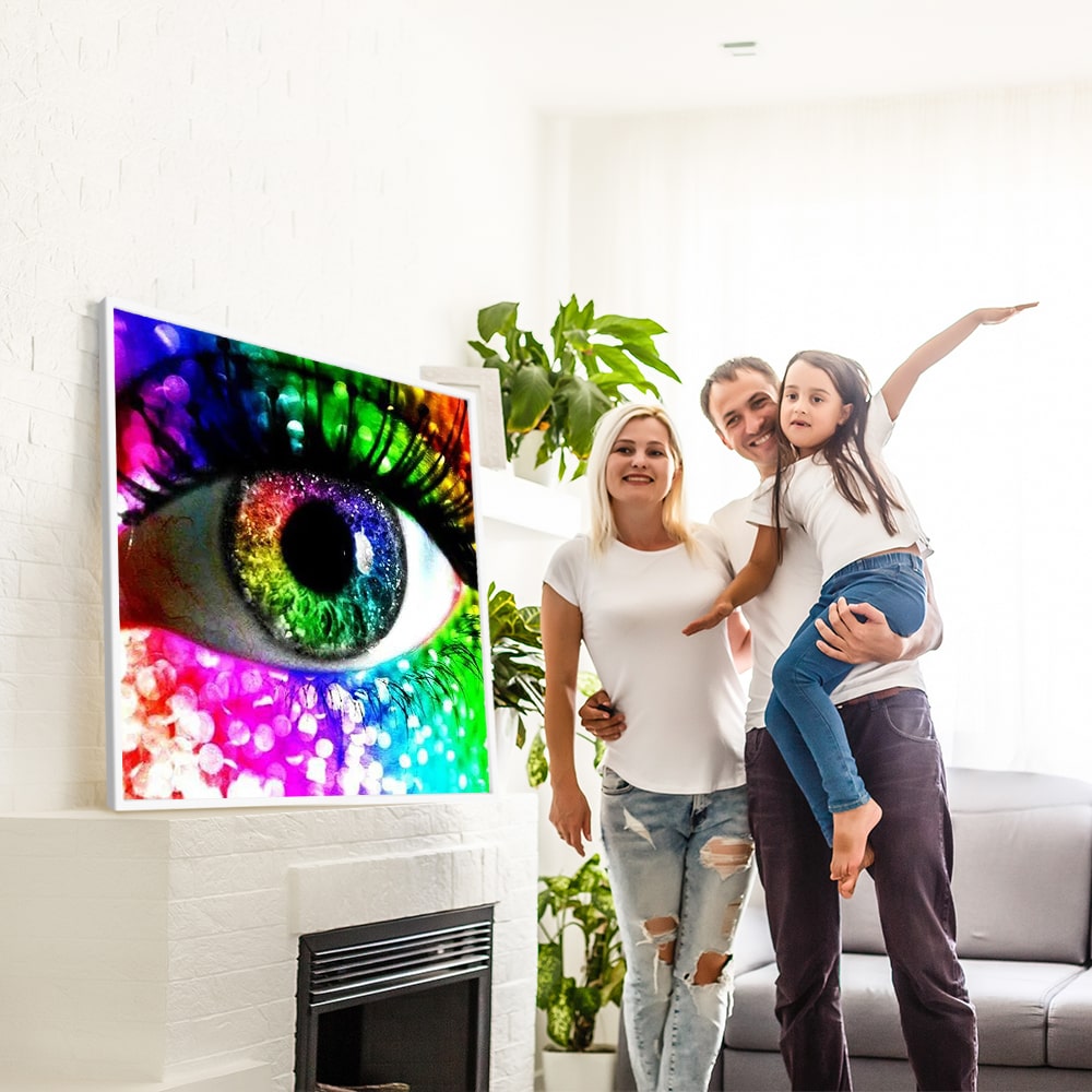 Diamond Painting Strass Special Bild XL Colorful Eye