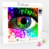 Diamond Painting Strass Special Leinwand XL Colorful Eye
