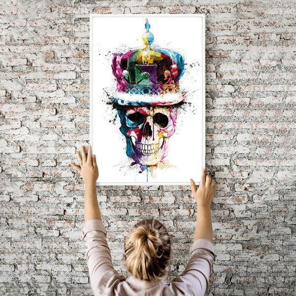 Diamond Painting Wandbild Skull of Colors