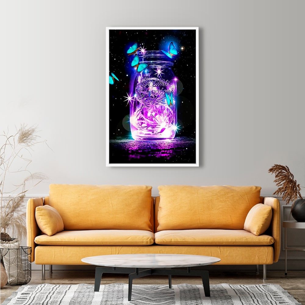 Diamond Painting XXL Bild Schmetterlinge des Universums