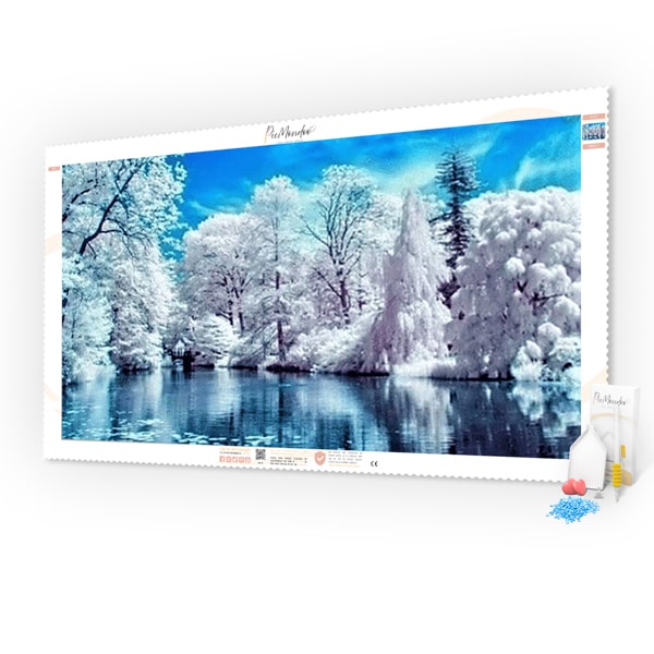 Diamond Painting XXXL Leinwand Winterwonderland