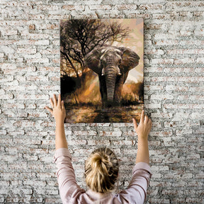 Malen nach Zahlen Foto Afrikanischer Savannenelefant