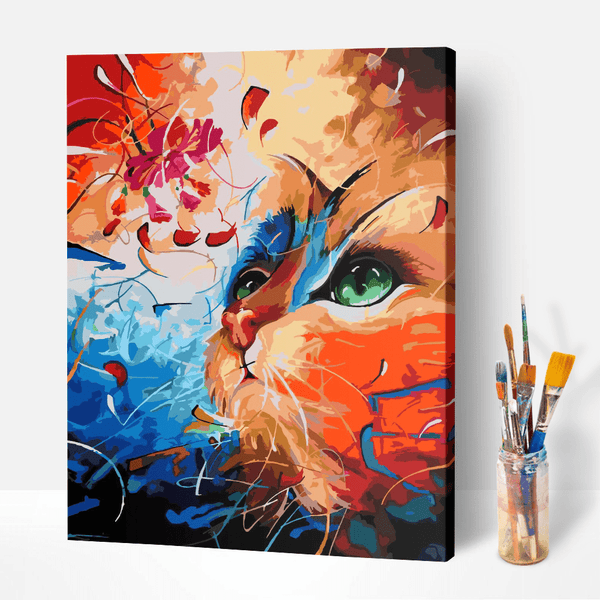 Malen Nach Zahlen Für Erwachsene – Sphynx Katze Auf Leinwand – DIY Ölgemälde Set Inkl. Farben & Pinsel