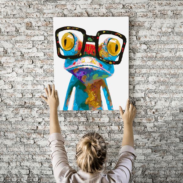 Malen nach Zahlen Wandbild Crazy Frog